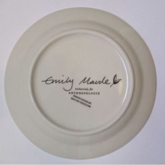 Anthropologie Emily Maude festive dessert plate - Picture 3 of 4